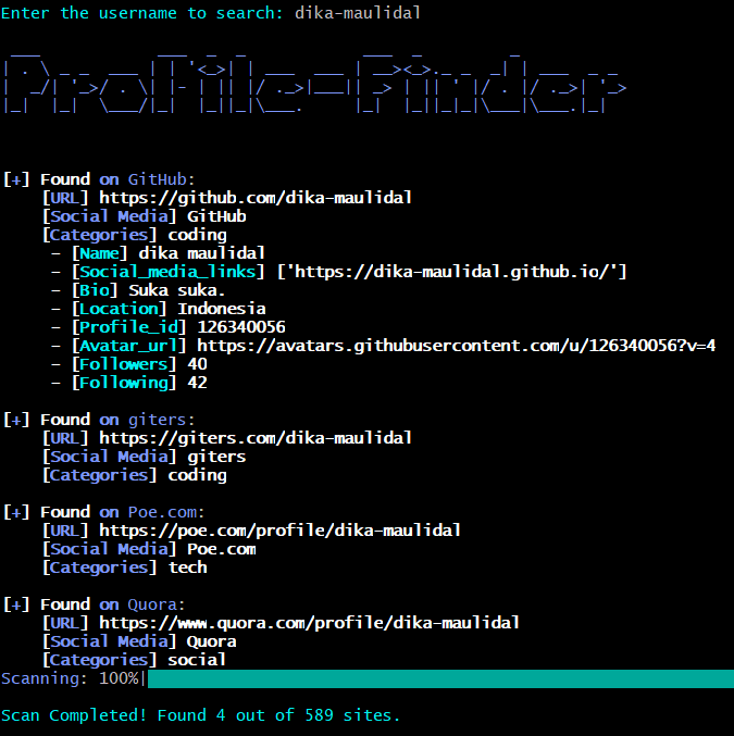 Profile Finder - Multi-Platform Digital Footprint Search Tool